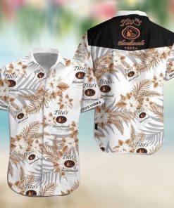 Vodka Hawaiian Graphic Print Short Sleeve Hawaiian Casual Shirt