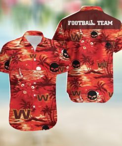 Washington Football Team Hawaiian NFL Football Hawaiian Graphic Print Short Sleeve Hawaiian Shirt