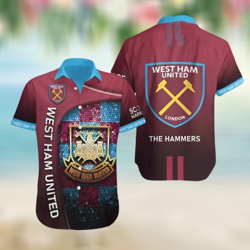 West Ham United 3D The Hammers Hawaiian Shirt