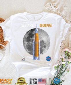 Womens NASA Artemis we are going Moon SLS Insignia Meatball V Neck T Shirt