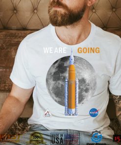 Womens NASA Artemis we are going Moon SLS Insignia Meatball V Neck T Shirt