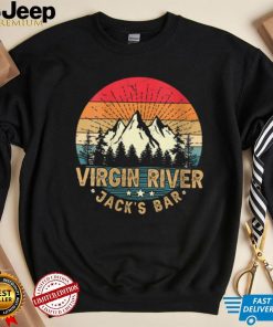 Womens Vintage Virgin River Jack’s Bar V Neck T Shirt