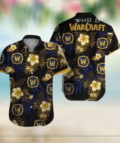 World Of Warcraft Hawaiian Graphic Print Short Sleeve Hawaiian Casual Shirt