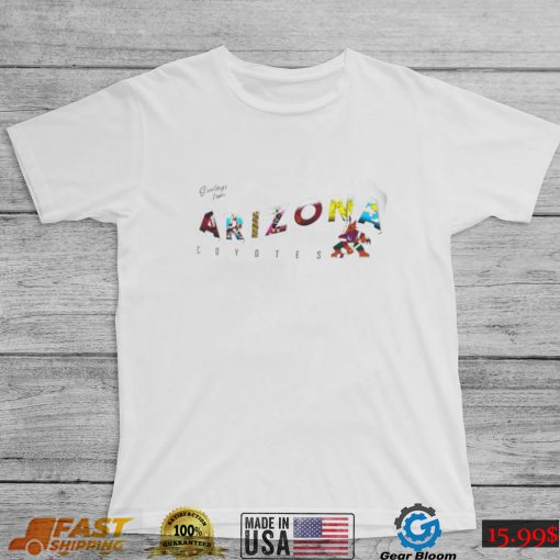 Arizona Coyotes Erin Andrews greetings from muscle 2022 shirt