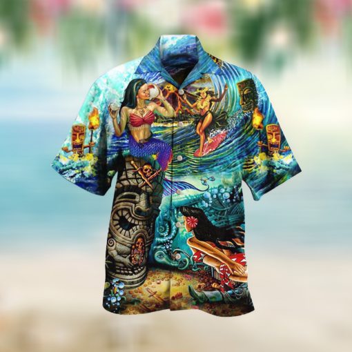 You Had Me At Aloha Mermaid And Beautiful Girls For Lovers Aloha Tiki Hawaii Shirt