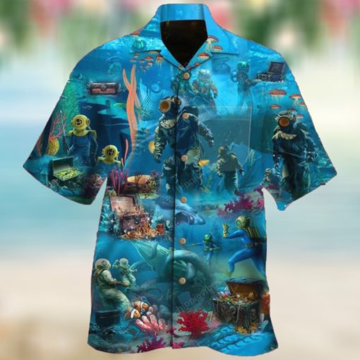 You Only Live Once, Let’s Go Diving Hawaiian Shirt