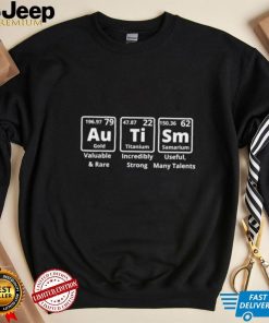 Autism periodic table elements spelling shirt