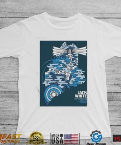 Jack white with cautious clay agust 232022 cross insurance arena portland Maine poster shirt