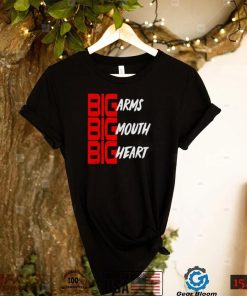 big arms mouth heart shirt shirt