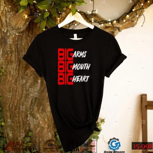 big arms mouth heart shirt shirt