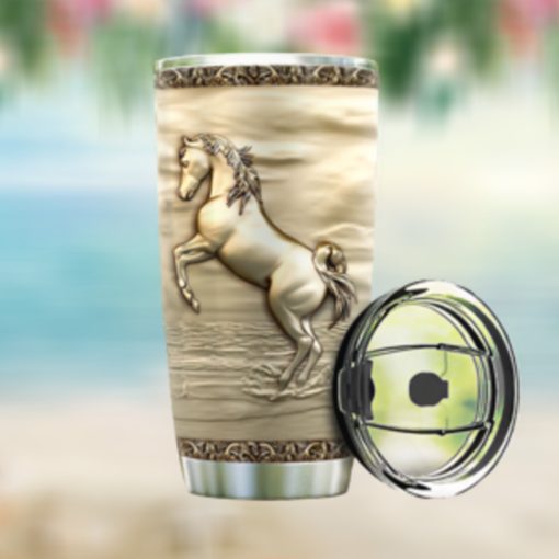 dHorse Couple Bronze Style TTZ3011007 Stainless Steel Tumbler