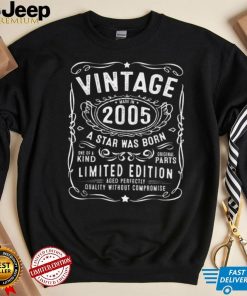 17 Year Old Gifts Vintage 2005 Made In 2005 17th Birthday T Shirt