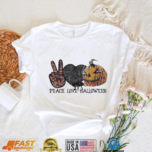 Peace Love Halloween Halloween Shirt