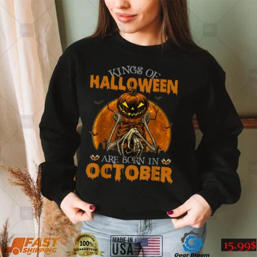 kings of halloween are born in october T Shirt