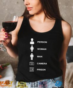 person woman man camera prison t shirt Shirt