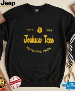 Joshua tree national park classic script style text shirt