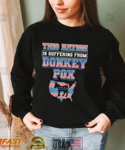 this nation is suffering from donkey pox trump 2024 shirt Shirt