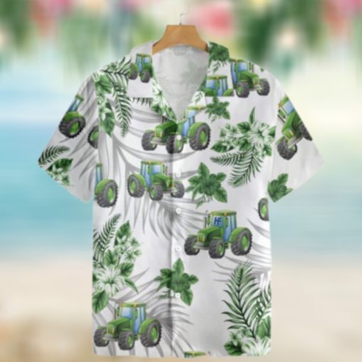 tropical green tractor hawaiian shirt 152 removebg preview