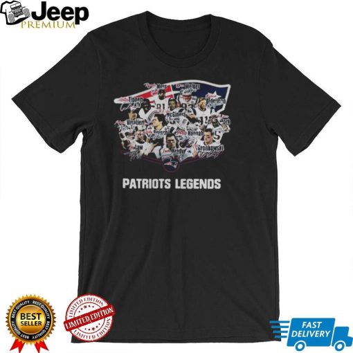 New England Patriots T Shirt Wes Welker Andre Tippett Ty Law Adam Vinatieri Legends SignaturesNew England Patriots T Shirt