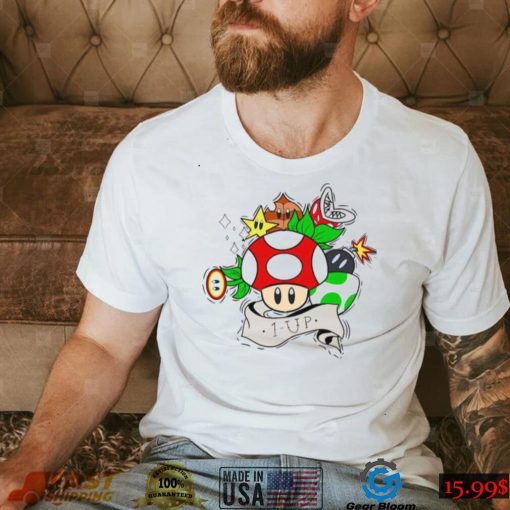 1 Up Mario Kart Funny Game Unisex T Shirt