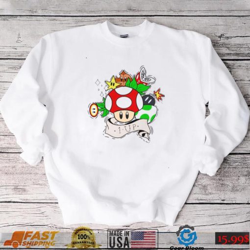 1 Up Mario Kart Funny Game Unisex T Shirt