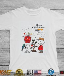 Charlie Brown Christmas T shirt Merry Xmas And Happy New Year Charlie Brown And Snoopy