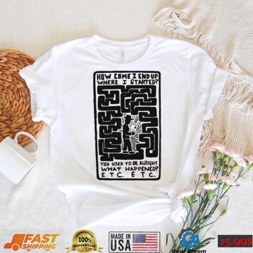 15 Step Illustrated Lyrics Retro Radiohead Rap Rock Music Unisex T Shirt