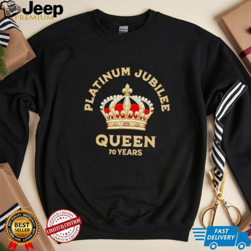 70th anniversary british queen platinum jubilee crown shirt