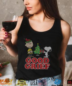 Peanuts Good Grief Charlie Brown Holiday T shirt