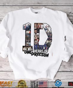 10 Years Of 1 D One Direction Unisex T Shirt