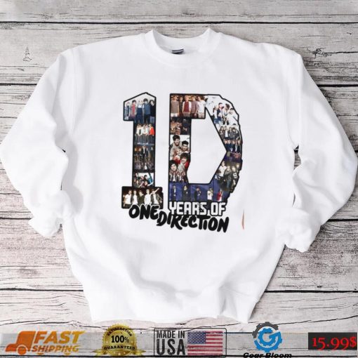 10 Years Of 1 D One Direction Unisex T Shirt