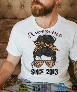 9 Year Old Awesome Since 2013 9th Birthday Woman and Girl T Shirt