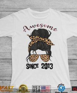 9 Year Old Awesome Since 2013 9th Birthday Woman and Girl T Shirt