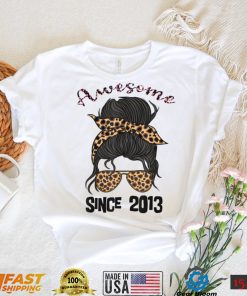 9 Year Old Awesome Since 2013 9th Birthday Woman and Girl T Shirt