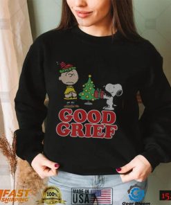 Peanuts Good Grief Charlie Brown Holiday T shirt