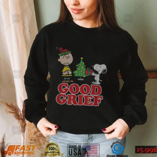 Peanuts Good Grief Charlie Brown Holiday T shirt