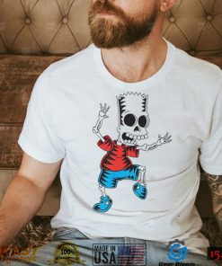 The Simpsons Bart skeleton Treehouse of Horror Halloween art shirt