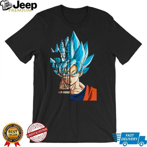 Anime Goku Face Quote Dragon Ball Unisex T shirt