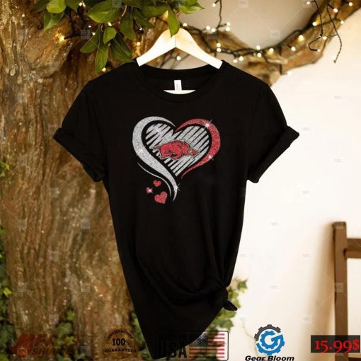 Arkansas Razorbacks diamond heart 2022 shirt