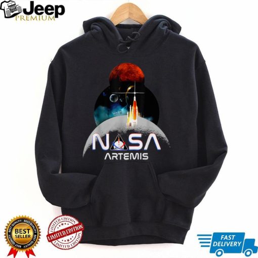 Artemis 1 Moon & Space Exploration Moon Base To Mars T Shirt