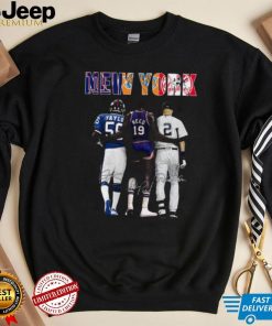 Awesome New York Sports Teams New York Yankees New York Knicks New York Giants T Shirt