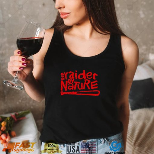 Awesome red Raider by nature baseball art shirt