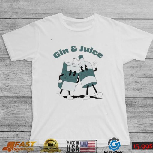 Awesome retro style Gin and Juice art shirt