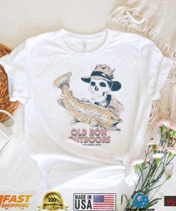 Awesome skeleton Old Row Outdoors always a great catch fishing salmon shirt