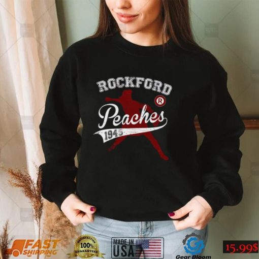 Baseball Retro Art Rockford Peaches Unisex Sweatshirt