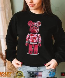 Bearbrick T shirt Bearbrick And Pink Bape Shirt