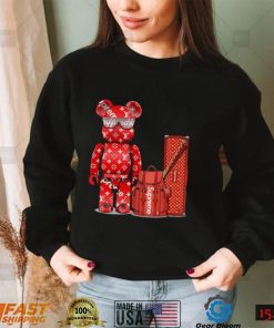 Bearbrick T shirt Bearbrick And Red Supreme Shirt