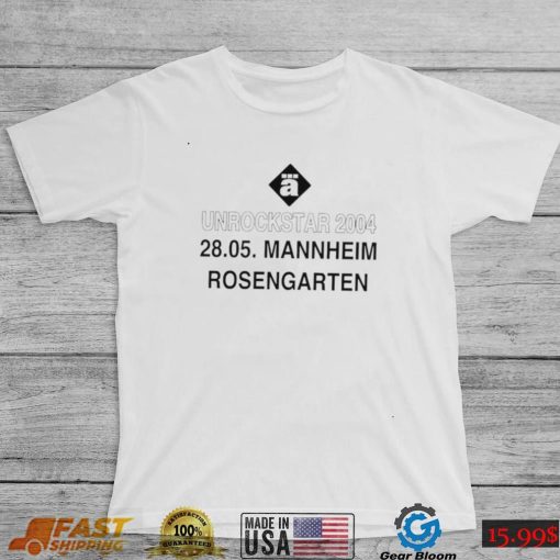 Best unrockstar 2004 28 05 Mannheim Rosengarten logo shirt