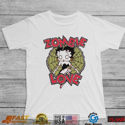 Betty Boop Zombie Love Spider shirt