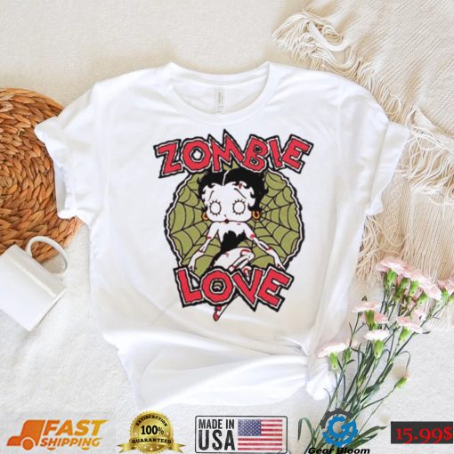 Betty Boop Zombie Love Spider shirt